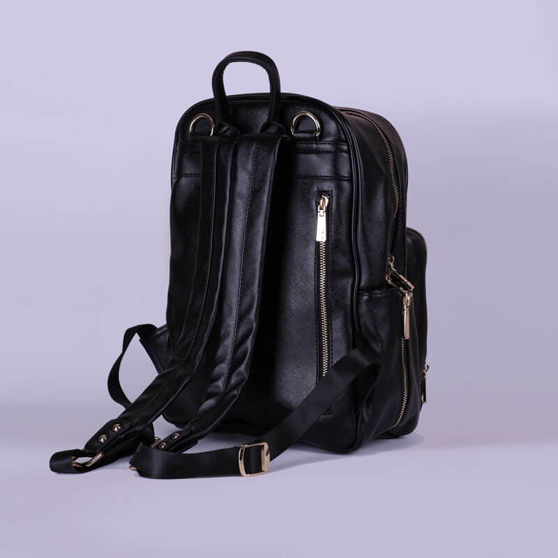 Leather Maternity Backpack With Changing Pad Travel - Multicolor (With Name Printing)