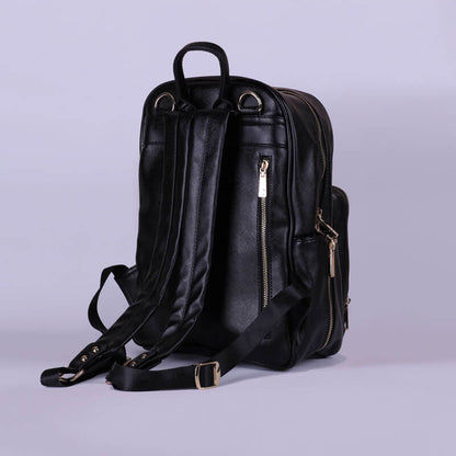 Leather Maternity Backpack With Changing Pad Travel - Multicolor (With Name Printing)