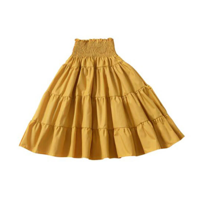 Yellow Ruffle Skirt For Baby Girl