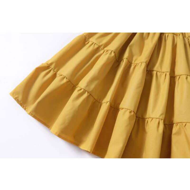 Yellow Ruffle Skirt For Baby Girl