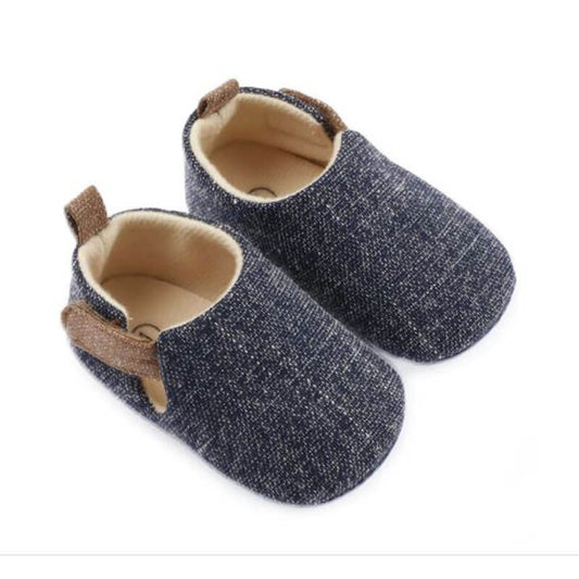 Navy Classic Shoes For Baby (With Alphabet Printing Option)