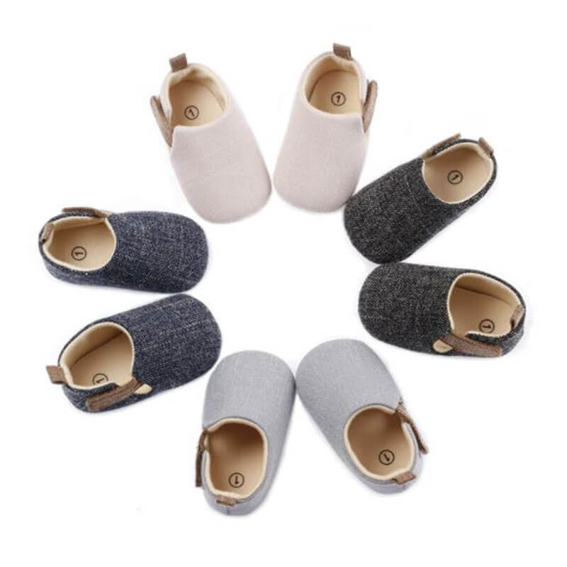 Navy Classic Shoes For Baby (With Alphabet Printing Option)