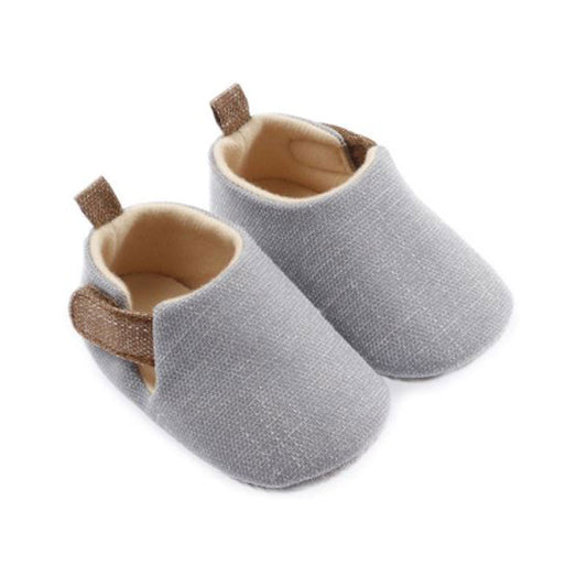 Grey Classic Shoes For Baby (With Alphabet Printing Option)