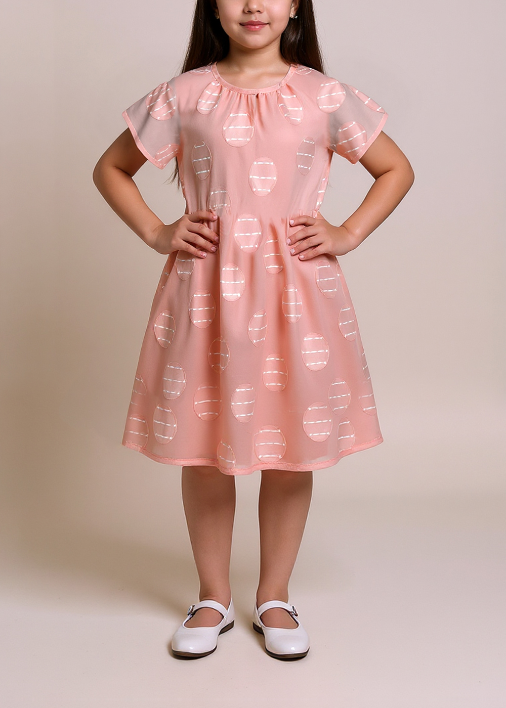 7805 Multi-Color Summer Dress For Girls