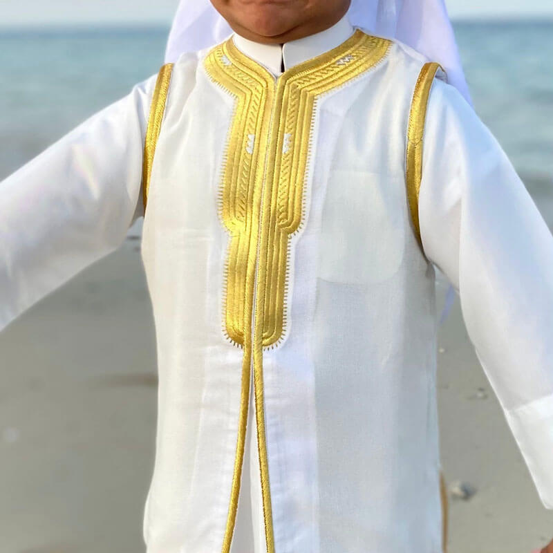 Sugar Vest Malaki Al Jazeera For Boys (With Name Embroidery)