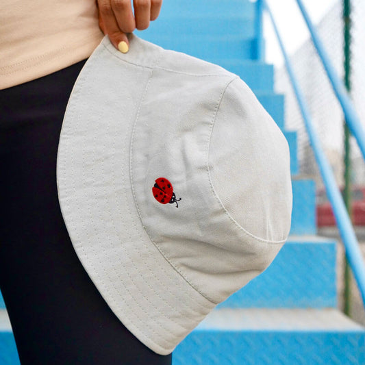 Lady Bug Design Bucket Hat