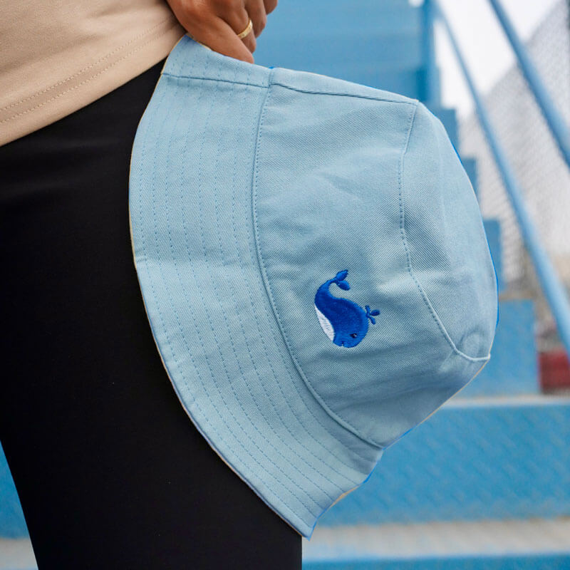 Whale Design Bucket Hat