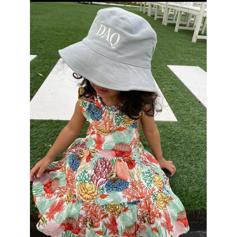 Initials Design Bucket Hat For Kids