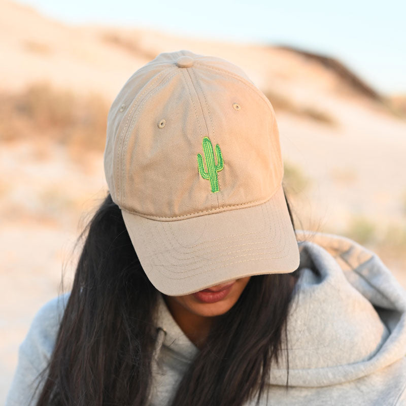 Cactus Design Cap With Initials