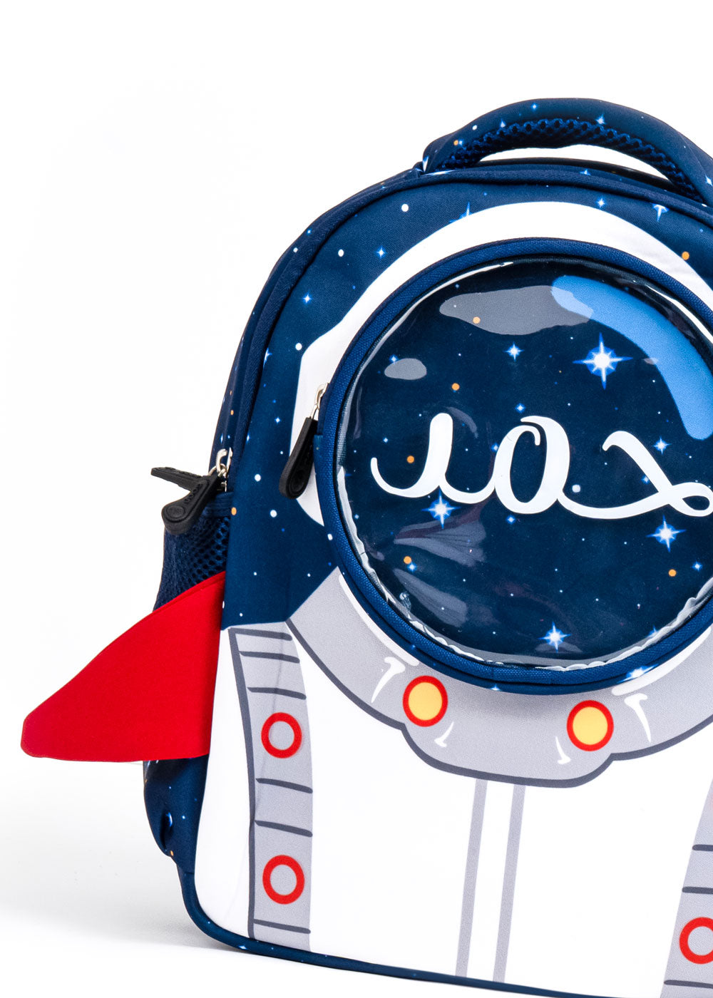 Navy Space Jet School Bag for Kids (With Name Printing Option)