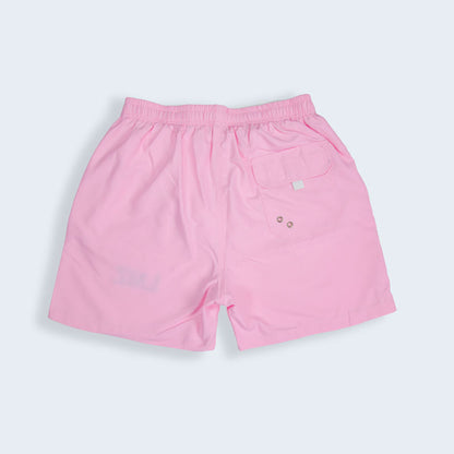 Pink Swimsuit Short For Adults (With Embroidery Option)