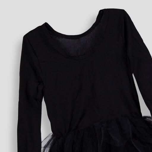 Black Full Sleeve Dress For Girls