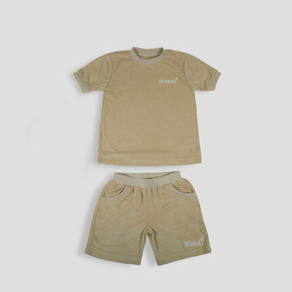 Beige Towel Set For Boys (With Embroidery Option)