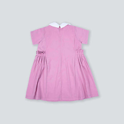 Pink Elementary School Dress For Girls BTS2 (With Name Embroidery Option)