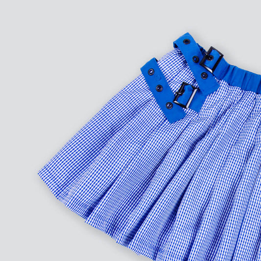 light-blue Kinder Garden Skirt Shorts For Girls