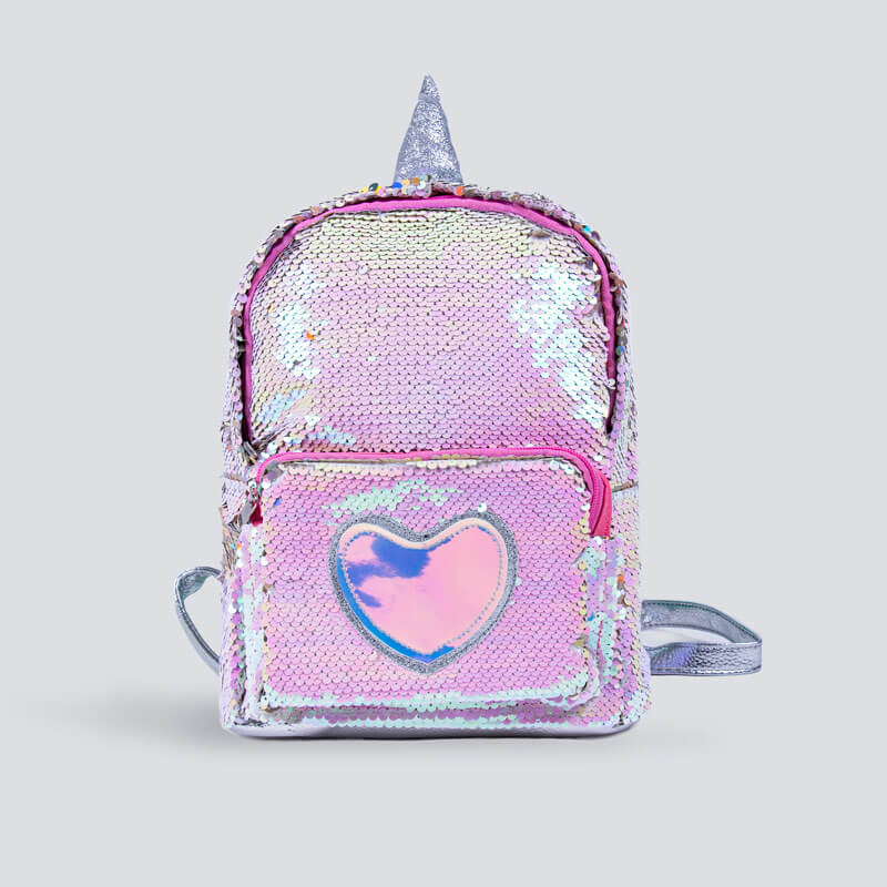 Silver Unicorn School Bag For Girls