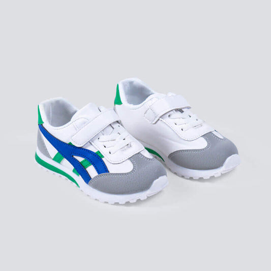 Old School Shoes For Kids - Blue/Green