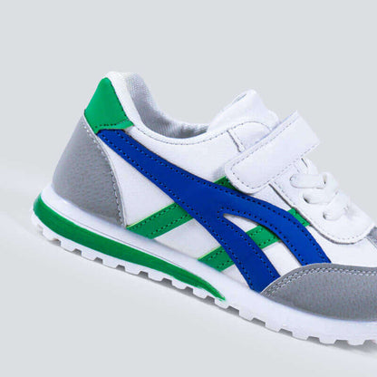 Old School Shoes For Kids - Blue/Green