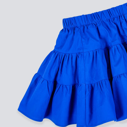 Blue Kinder Garden Fluffy Skirt For Girls