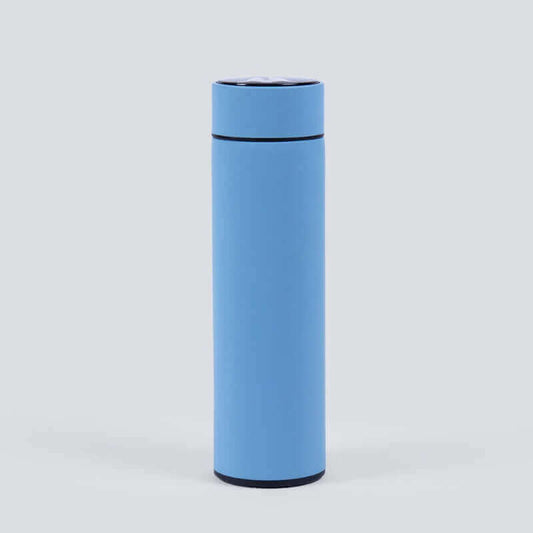 Temperature Water Bottle 500ml - Blue (With Name Printing Option)