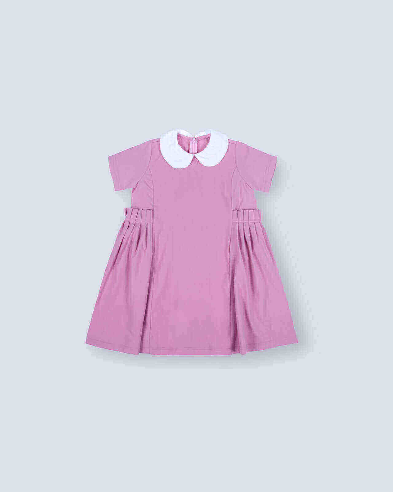 Pink Elementary School Dress For Girls BTS2 (With Name Embroidery Option)