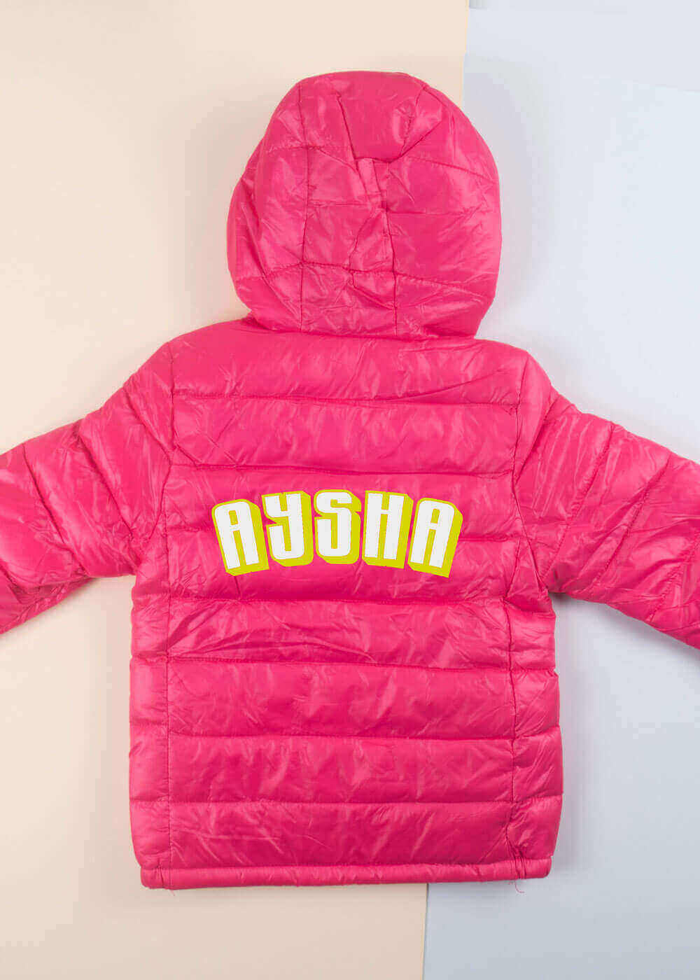 Multi-Color Winter Jacket With Hoodie For Kids