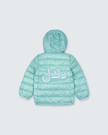 Multi-Color Winter Jacket With Hoodie For Kids