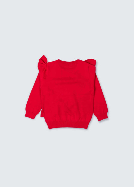 Multi-Color Semi-Cut Design Top For Girls