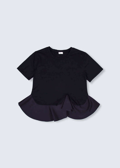 Black Wavy Top For Women