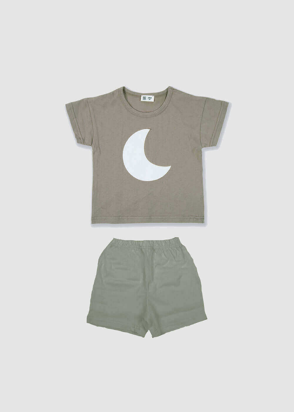 Khaki Moon Set For Kids (With Embroidery Option)