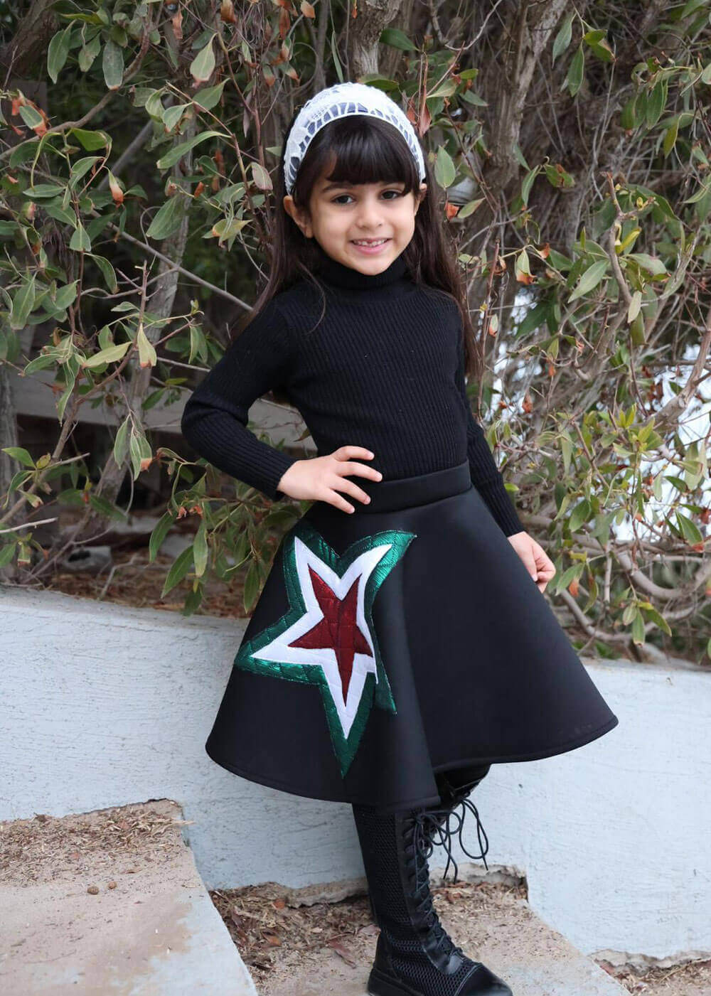 Kuwait Star National Day Skirt From Ghazel