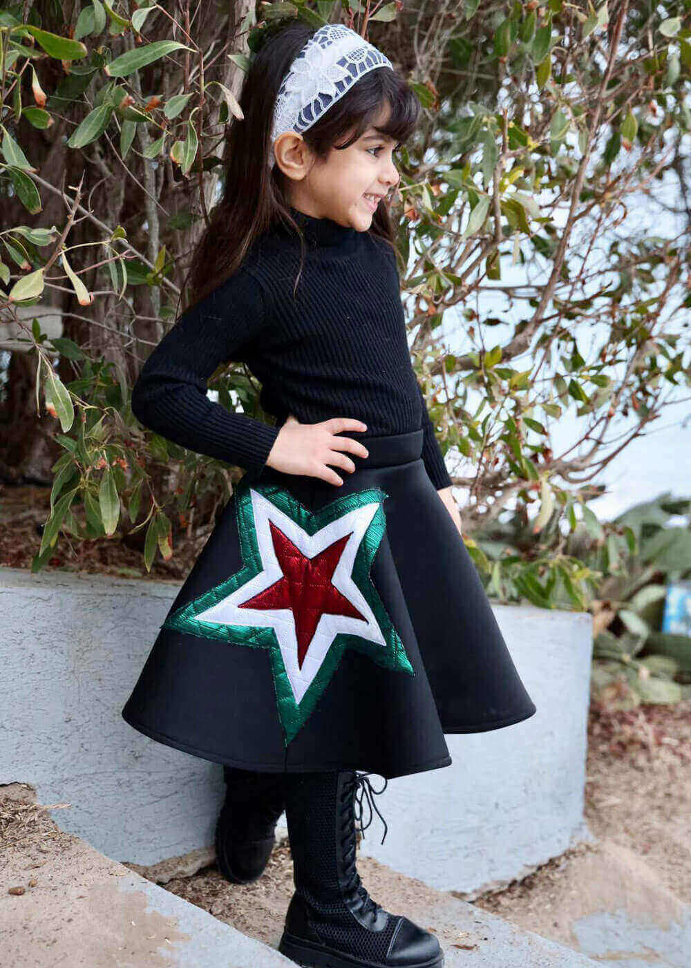 Kuwait Star National Day Skirt From Ghazel