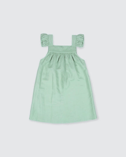 Green 7115 Dress For Girls