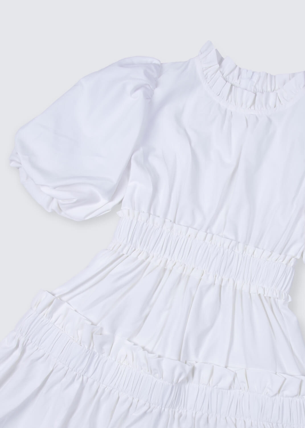 Multi-Color Summer Puffy Dress For Girls