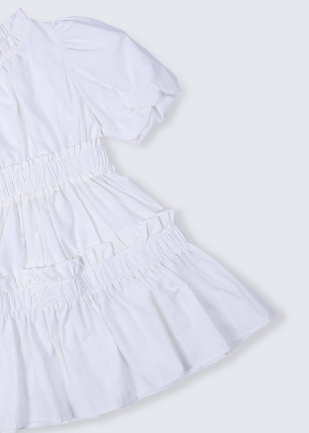 Multi-Color Summer Puffy Dress For Girls