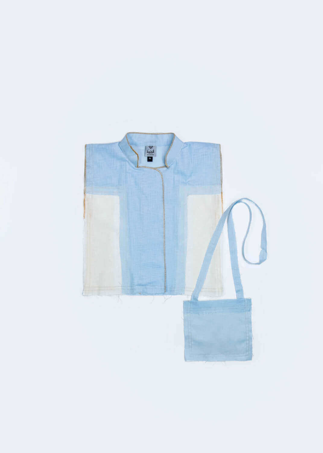 Blue 23SS0TB377331 Gergean Vest With Bag For Boys