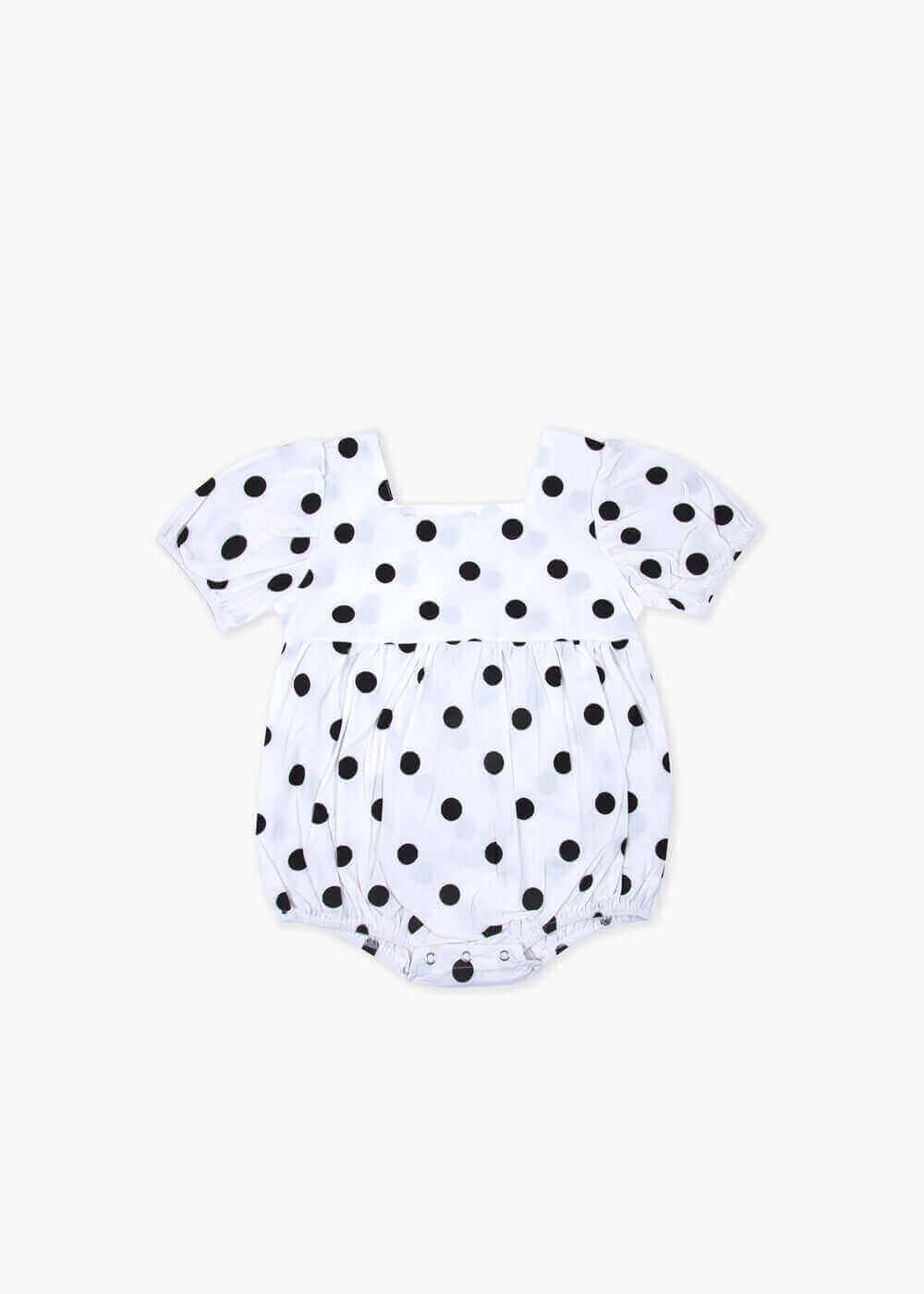 Black And White Dotted Dress For Baby Girl