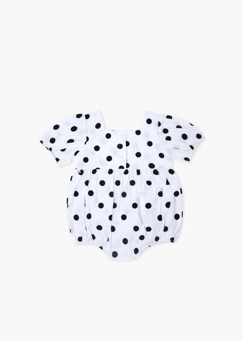 Black And White Dotted Dress For Baby Girl