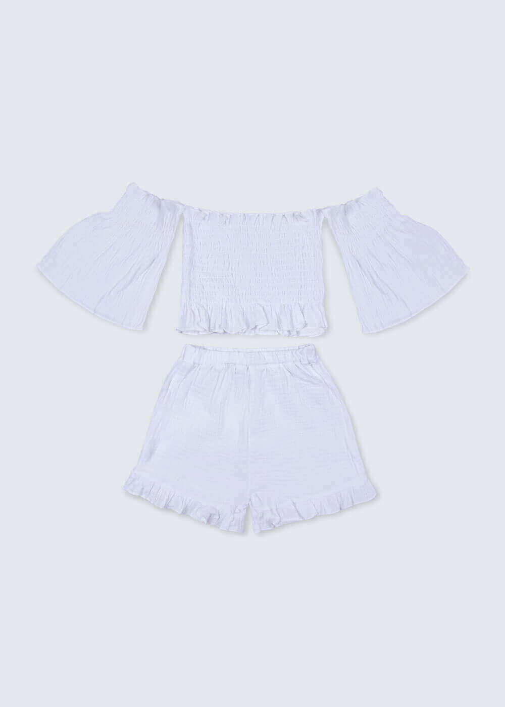 White Summer Set 7226 For Girls