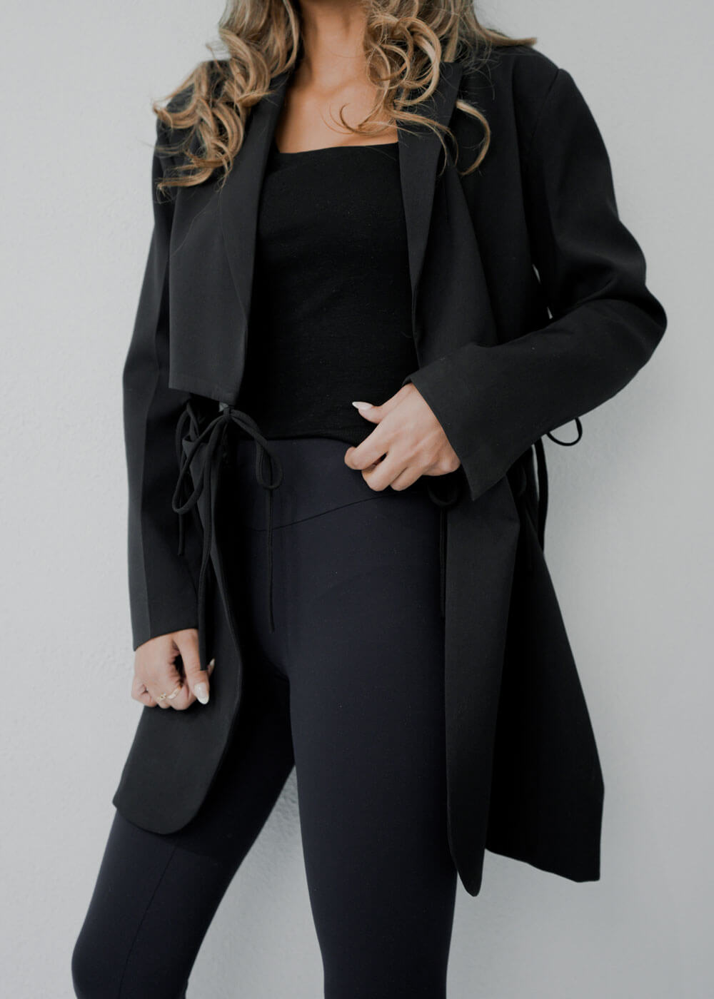 7372 Black Blazer For Women