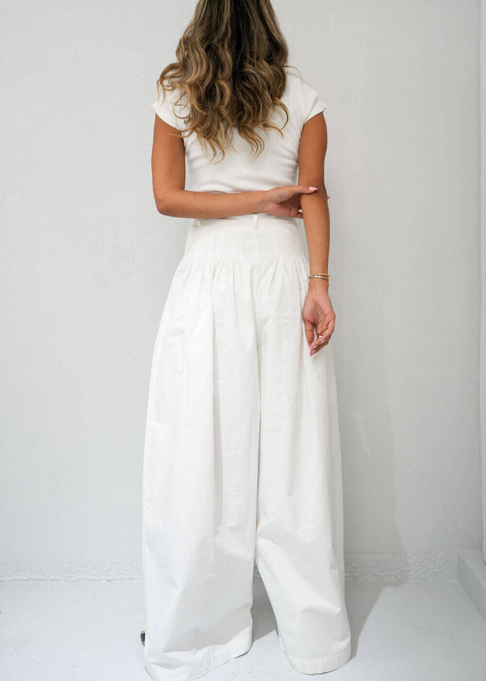 7376 White Pant For Women