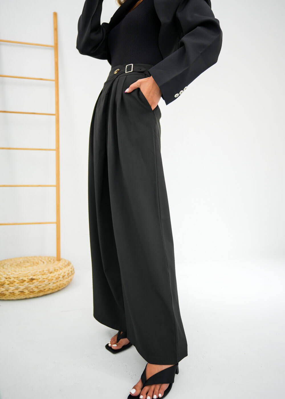 7378 Black Pant For Women