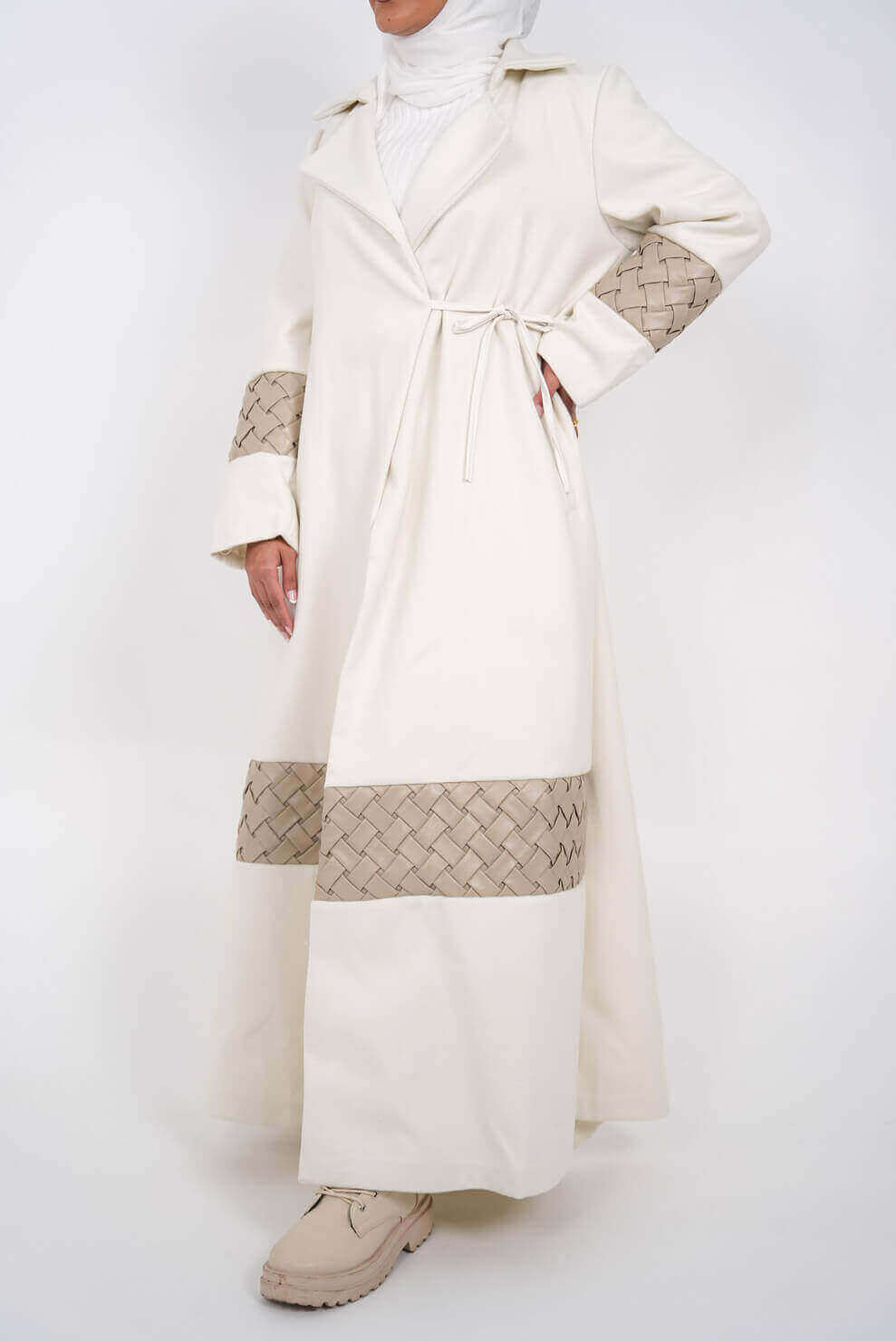 Multi-Color 7484 Furwa With Sleeve Design For Women