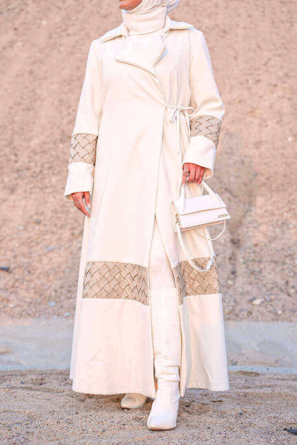 Multi-Color 7484 Furwa With Sleeve Design For Women