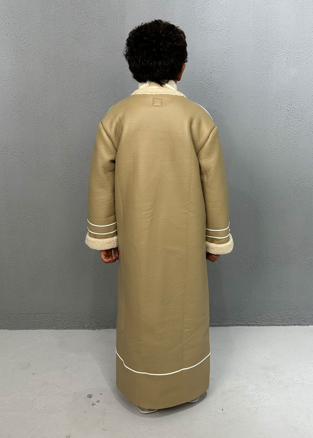 7510 Beige Furwa With Lines For Boys FW23