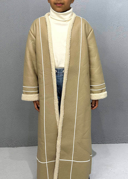 7510 Beige Furwa With Lines For Boys FW23