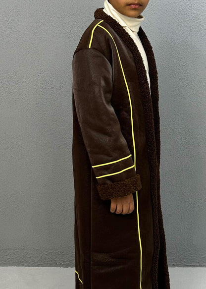 7510 Brown Furwa With Lines For Boys FW23