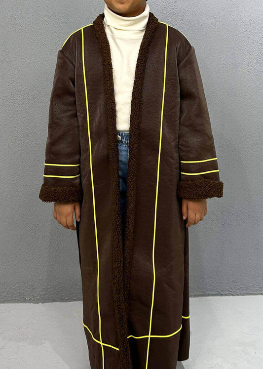 7510 Brown Furwa With Lines For Boys FW23