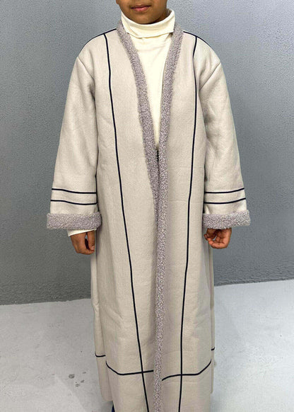 7510 light-grey Furwa With Lines For Boys FW23