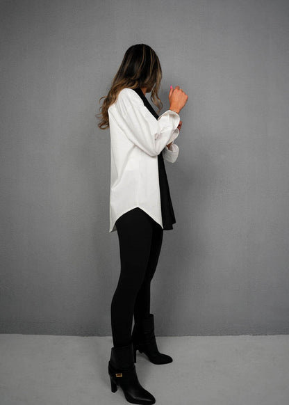 7404 black-and-white Blazer For Women